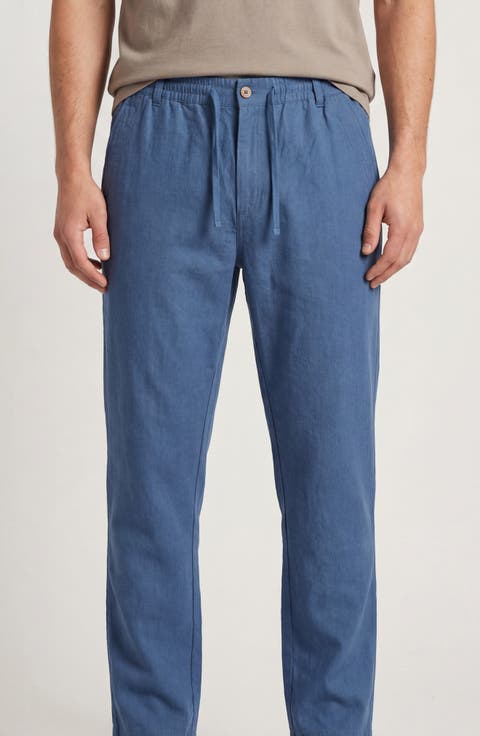 Linen & Cotton Blend Pants