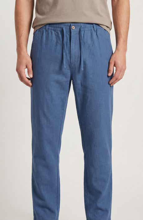 BURNSIDE Linen & Cotton Blend Pants