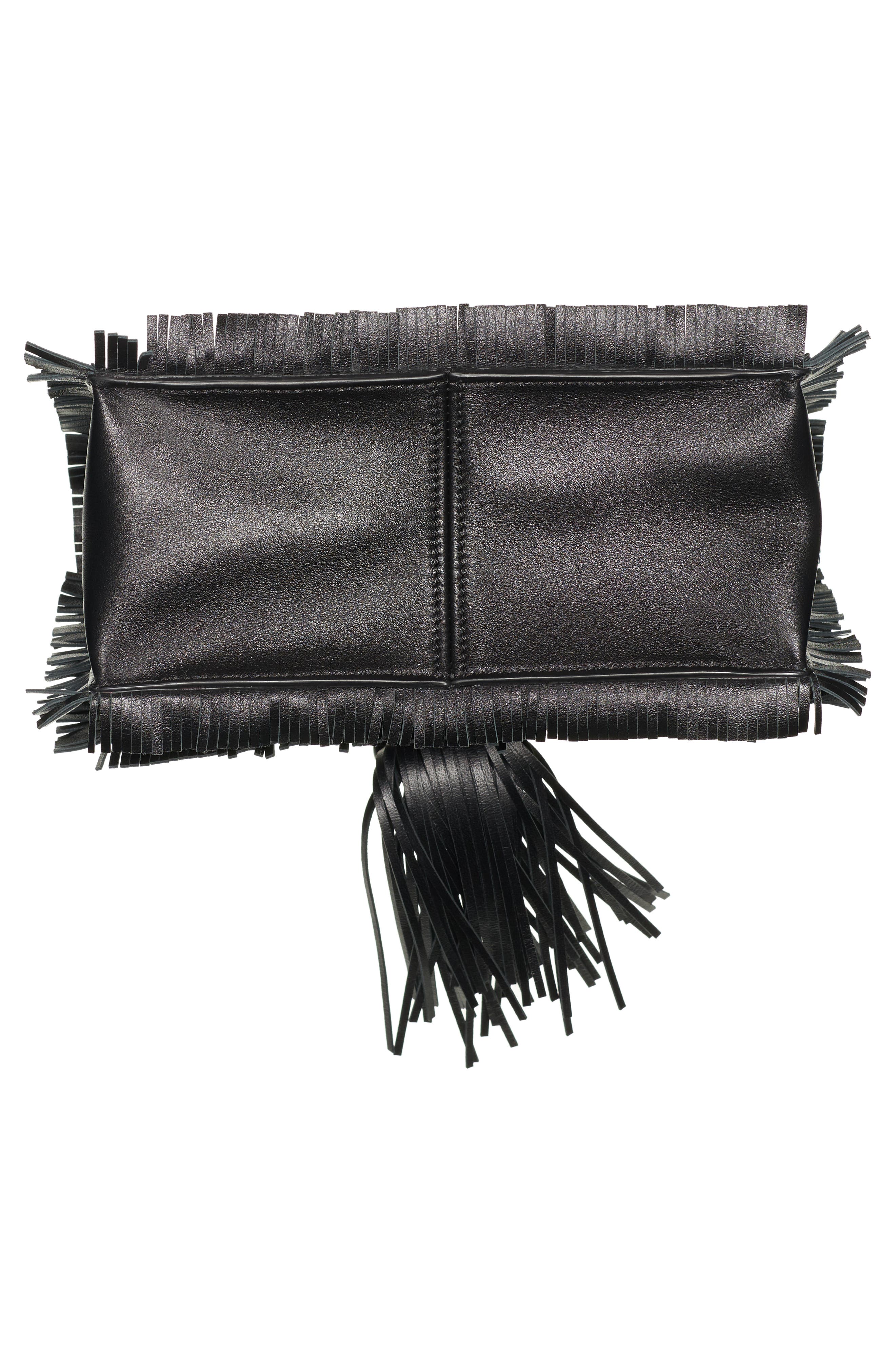 Valentino Garavani The Rope Small Leather Clutch, Alternate, color, 