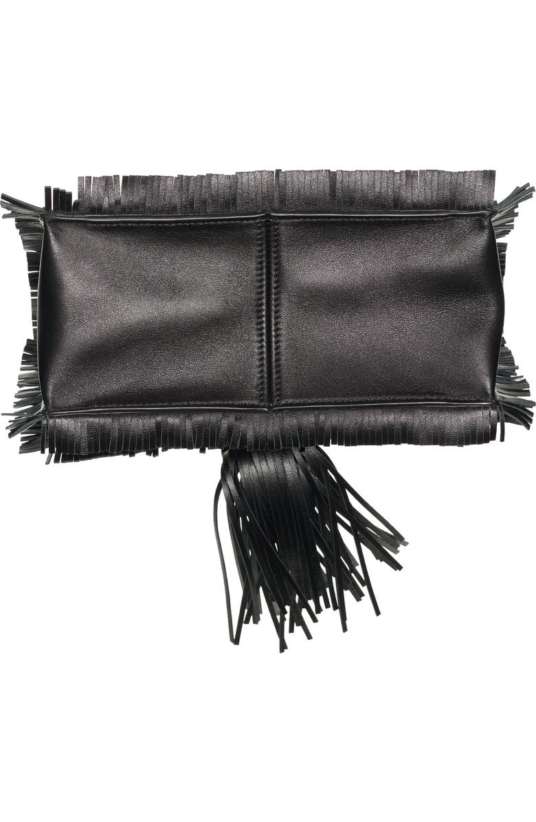 Valentino Garavani The Rope Small Leather Clutch, Alternate, color,