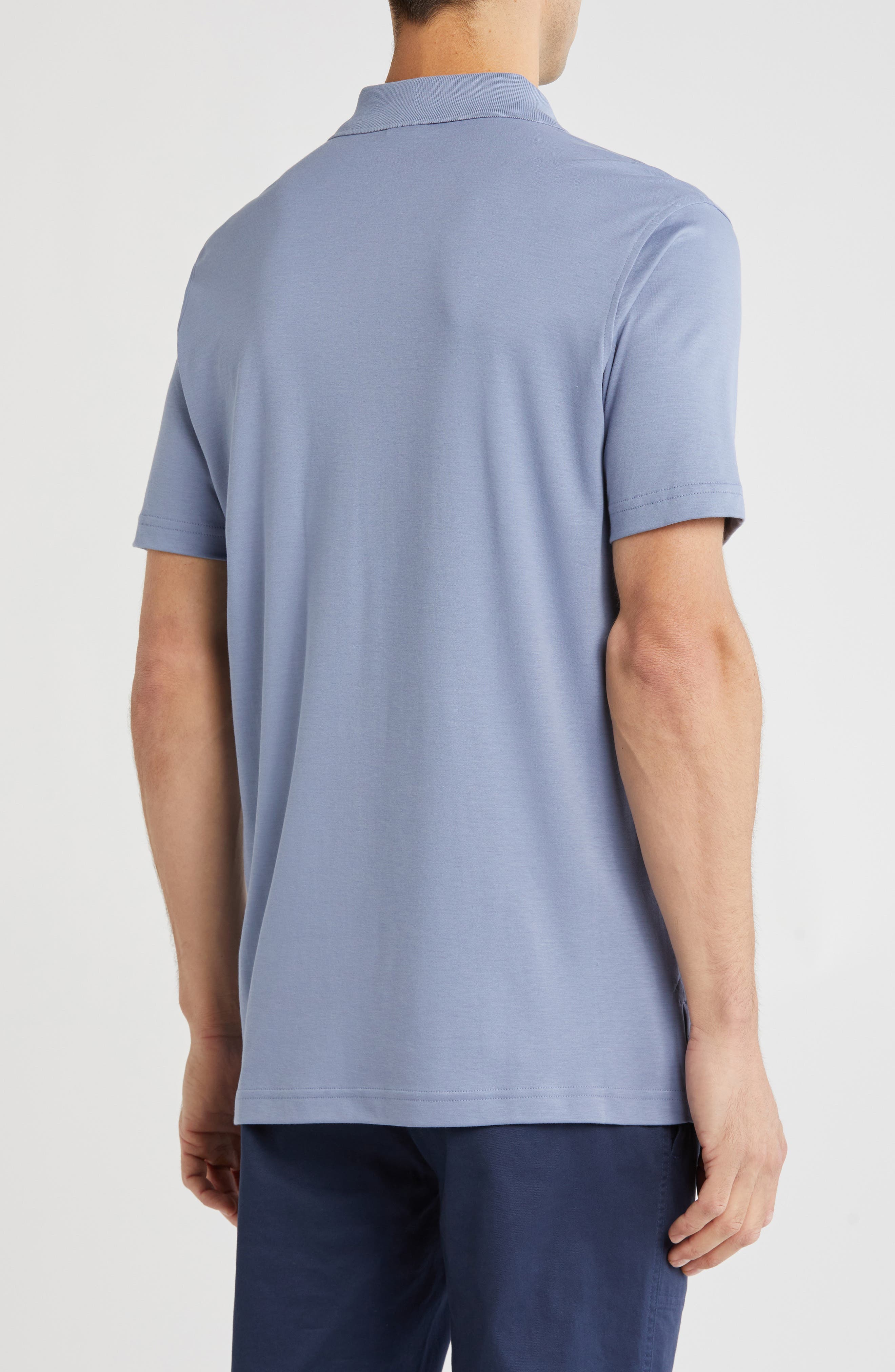 Cotton Interlock Knit Polo - image 2