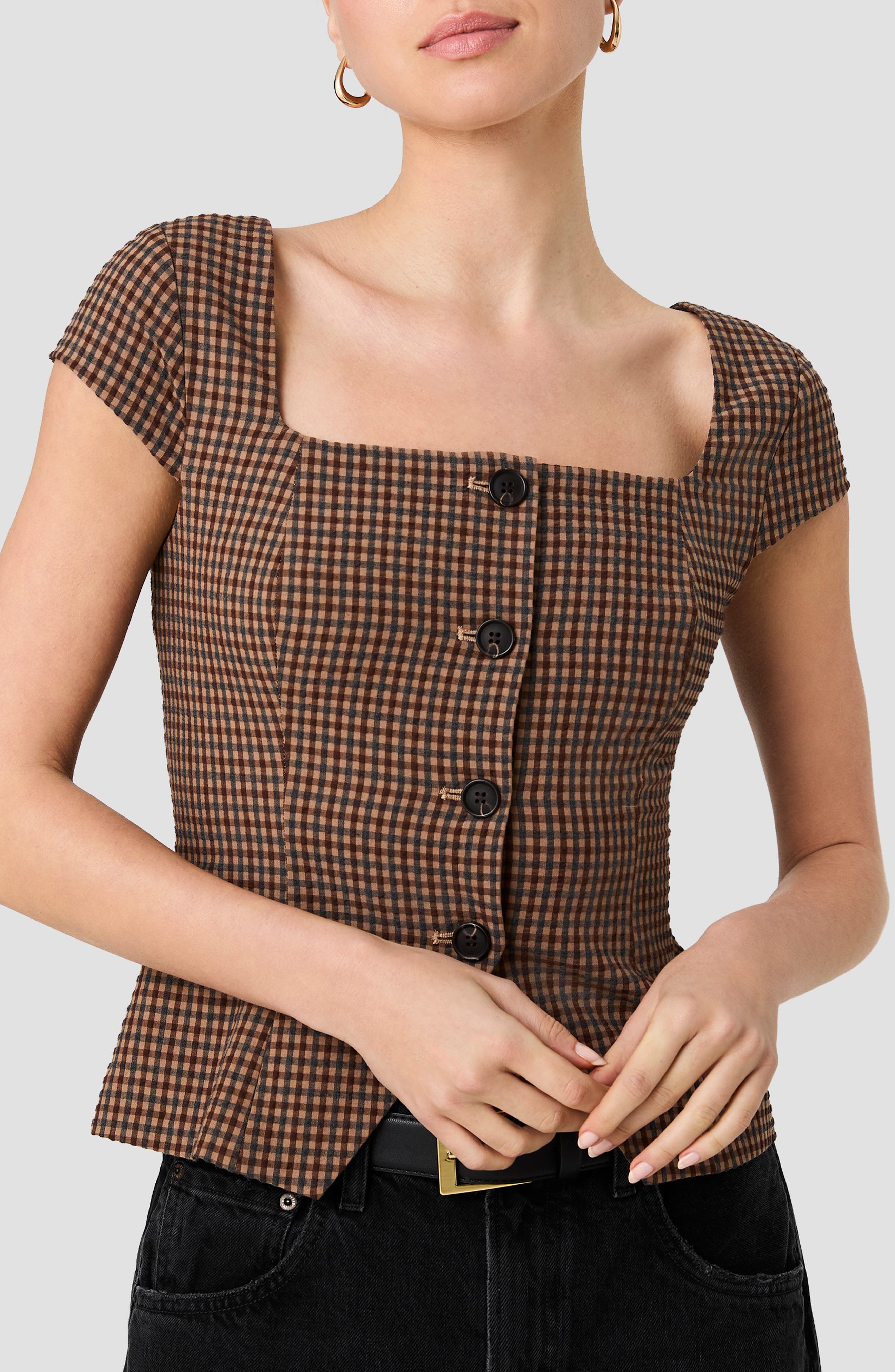 selected DIANA TEXTURED GINGHAM