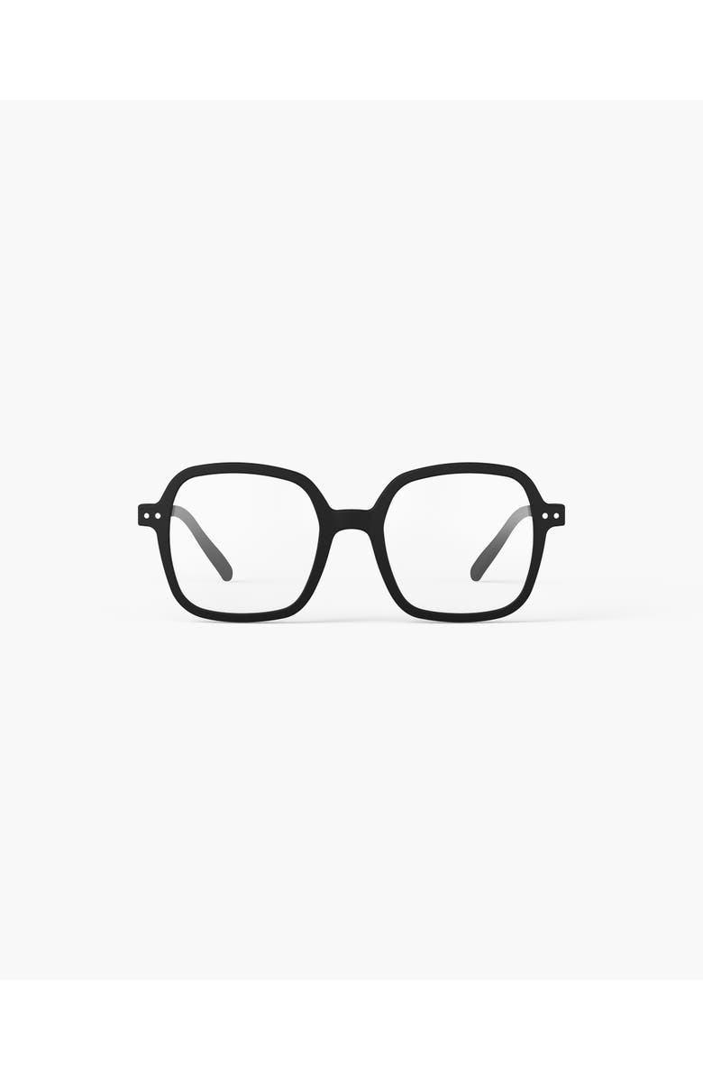 IZIPIZI Office 52mm Square Reading Glasses, Main, color, Black