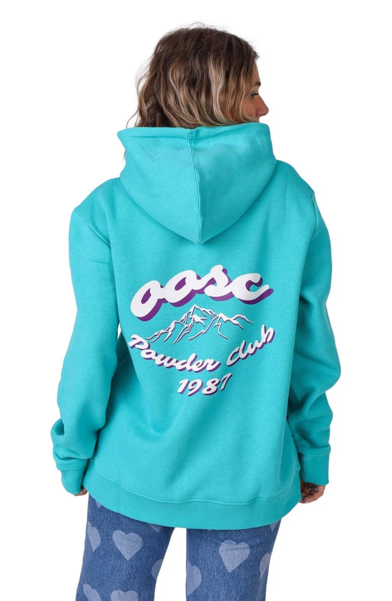 OOSC Powder Club Hoodie - Aqua, Alternate, color,