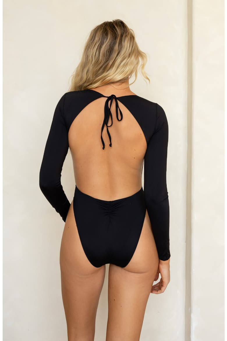 Calypso One Piece, Alternate, color, Black