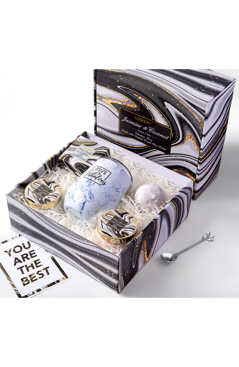 Lovery Spa Gift Box with Wine Tumbler, Alternate, color, NO COLOR