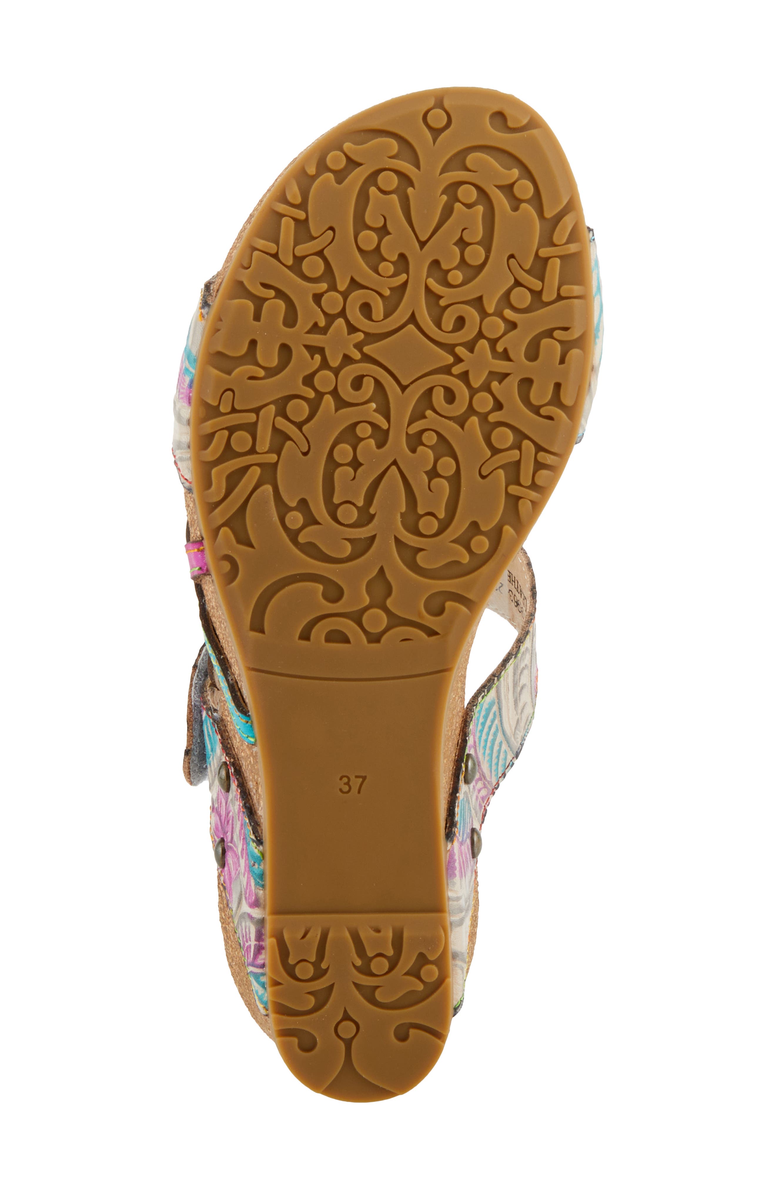 L'Artiste by Spring Step Moai Wedge Sandal, Alternate, color, 