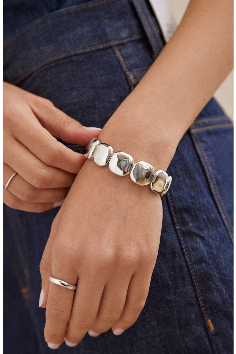 Mira Statement Bracelet, Alternate, color, SILVER