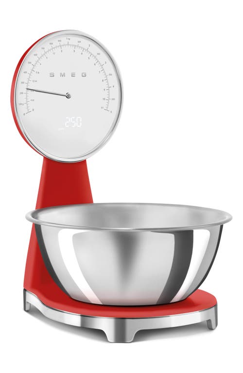 Smeg 50's Style Kitchen Scale In Red