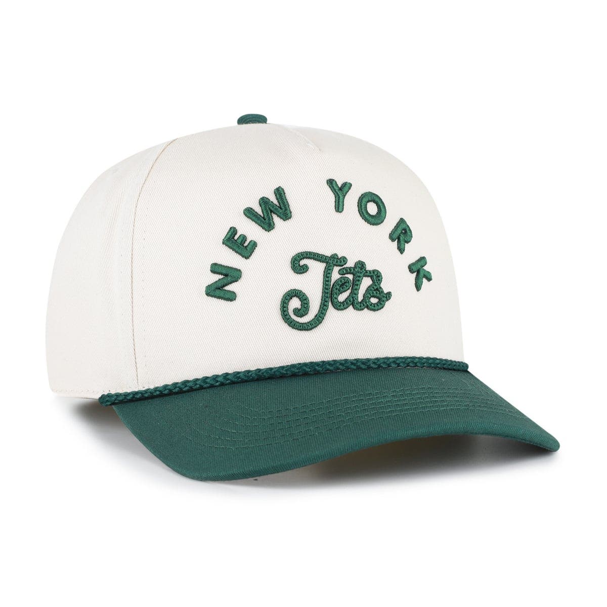 '47 Women's '47 Natural New York Jets Rope Script Hitch Adjustable Hat ...
