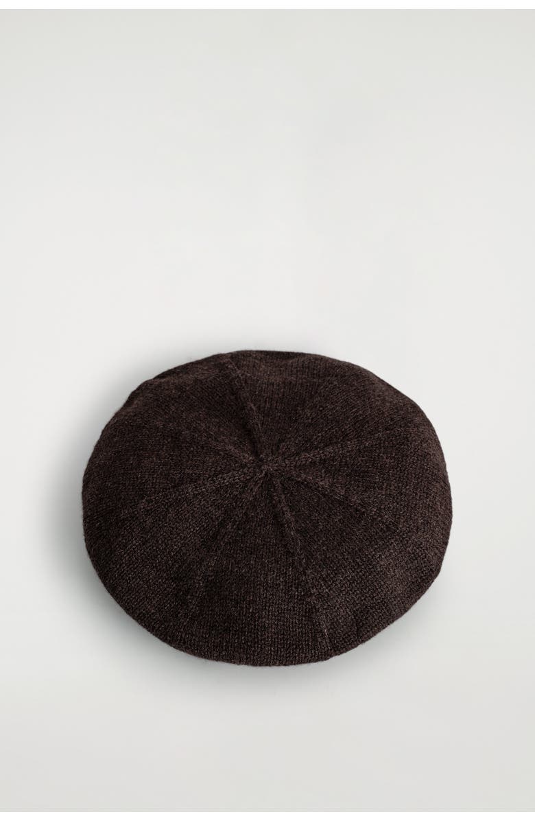 COS Wool-Yak Beret, Alternate, color, Dark Brown