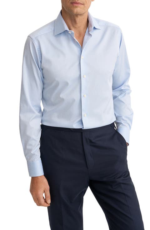 Contemporary Fit Cotton Twill Dress Shirt