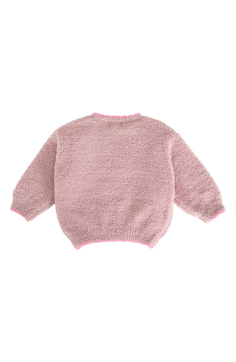 7 A.M. Enfant High Pile Fleece Recycled Polyester Sweater, Alternate, color, Ash Rose