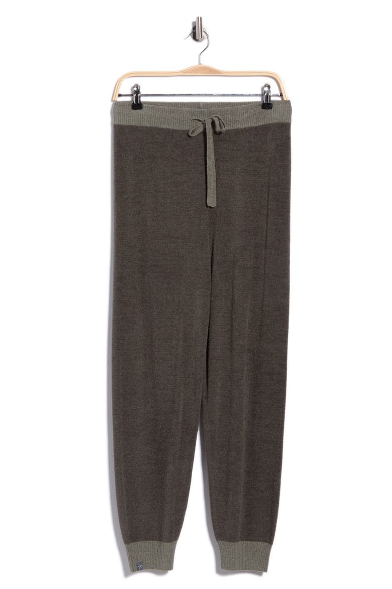 CozyChic Ultra Lite® Colorblock Joggers, Alternate, color, DARK MOSS/ SPRUCE