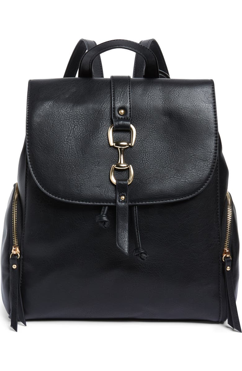 Sole Society Marah Faux Leather Backpack, Main, color,
