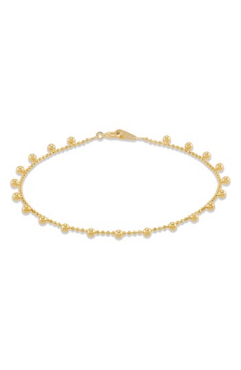 Frankie & Zoe Beaded Fringe Bracelet In Gold