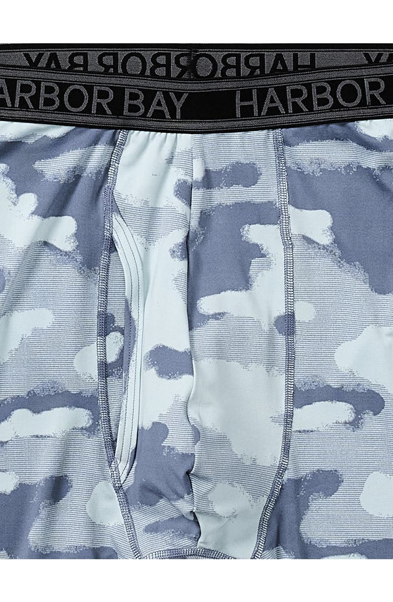 Harbor Bay by DXL Camo Performance Boxer Briefs, Alternate, color, Winter Sky