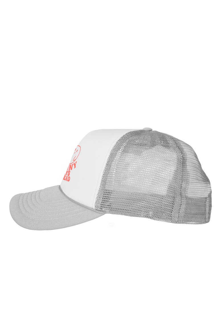 Sunny Days Snapback Trucker Hat, Alternate, color, Light Gray White