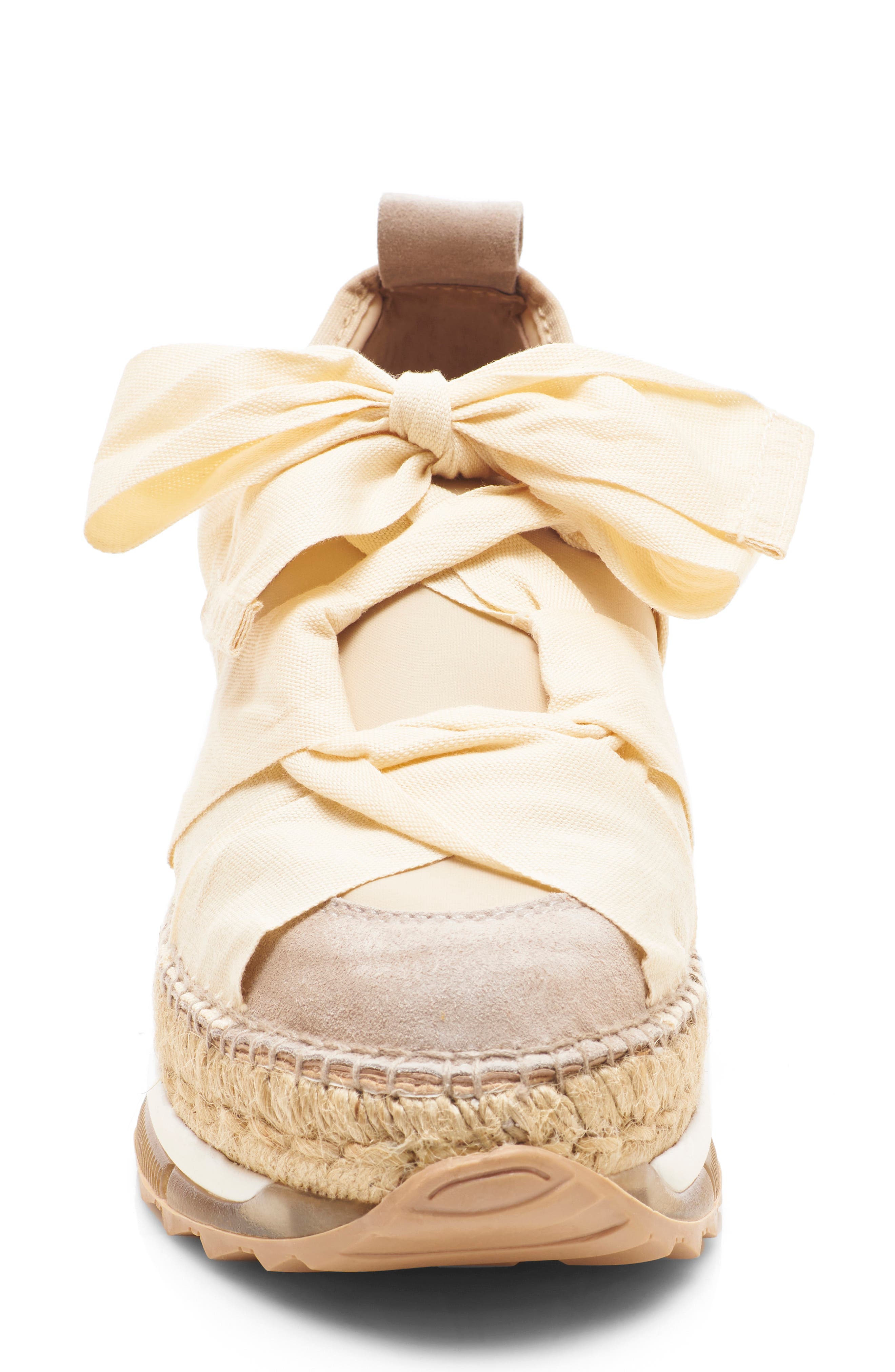 Free People Chapmin Espadrille Sneaker, Alternate, color, Ivory