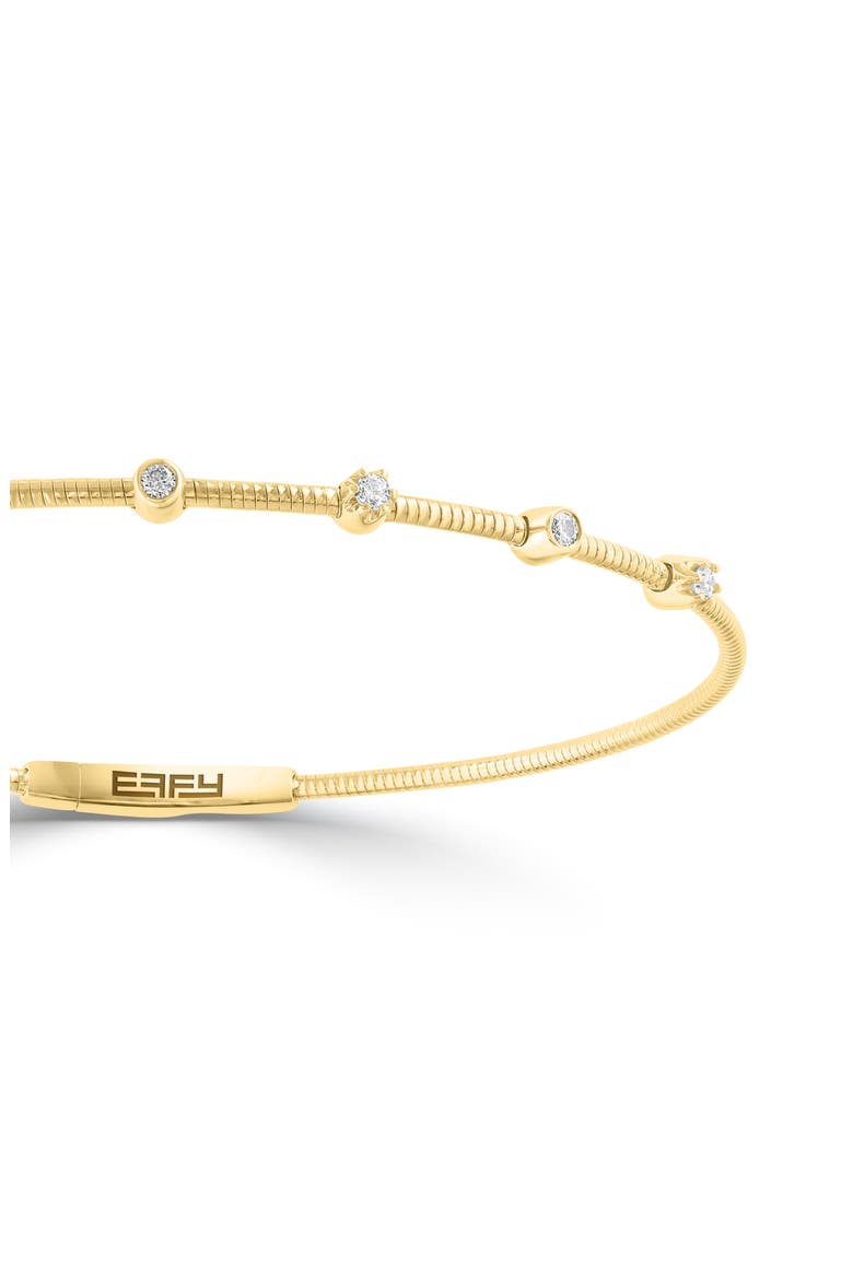 Diamond Station Bangle Bracelet, Alternate, color, GOLD