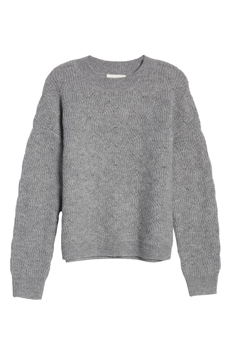 Treasure & Bond Pointelle Stitch Pullover, Alternate, color, 