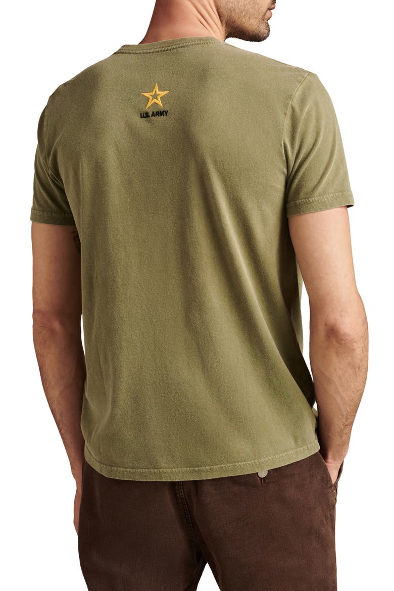 Embroidered Army Logo T-Shirt, Alternate, color, FOUR LEAF CLOVER