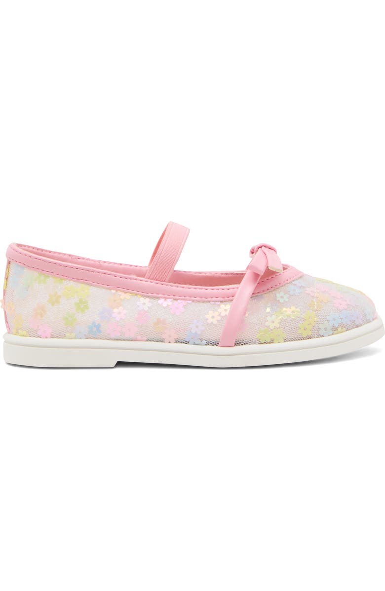 Steve Madden Kids' Tburdie Mary Jane Flat, Alternate, color, Pink Floral Multi Sequin