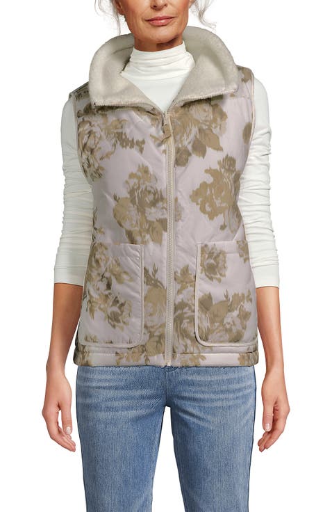 High Pile Fleece Reversible Mixed Media Vest