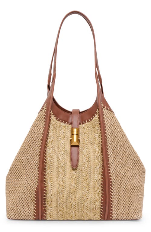 DOLCE VITA DOLCE VITA LOURDES WOVEN RAFFIA TOTE