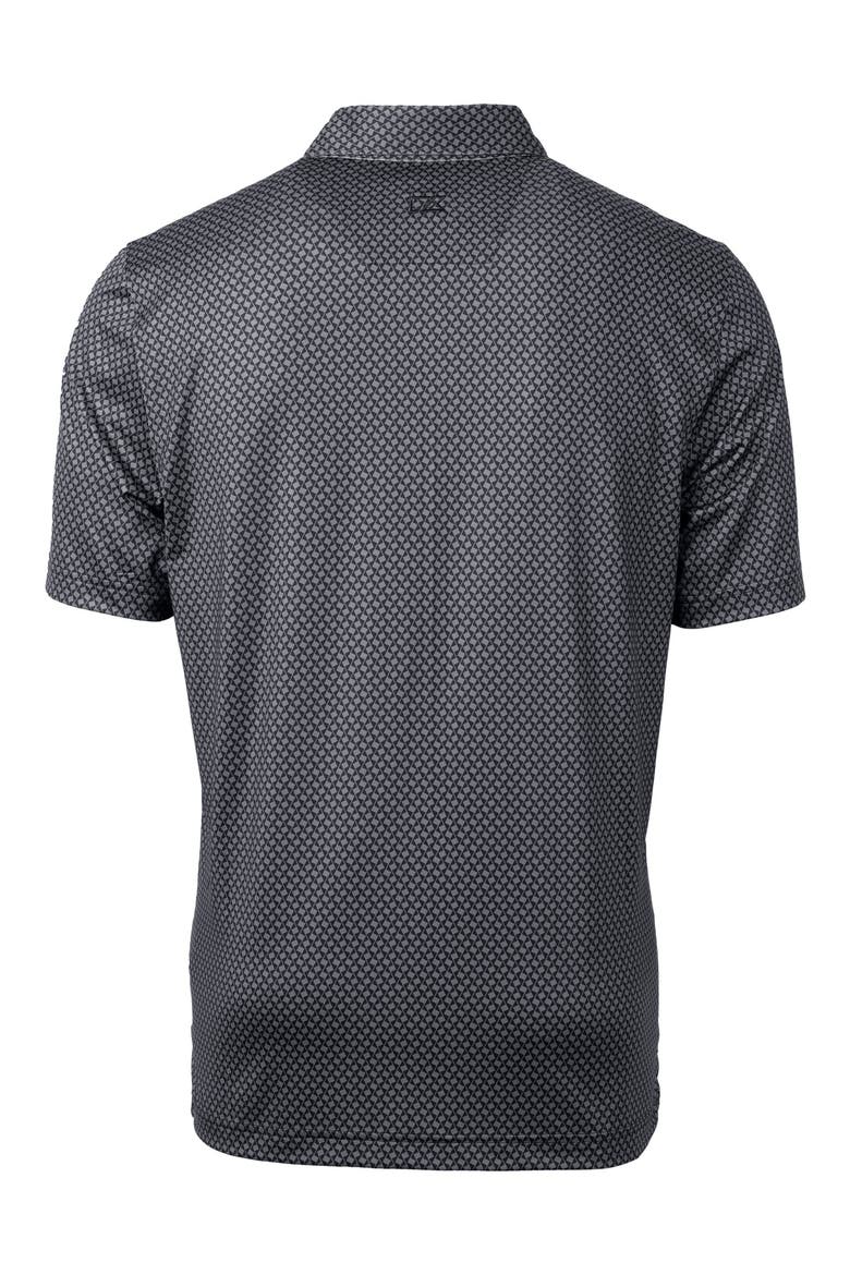 Geo Pattern Performance Polo, Alternate, color, BLACK