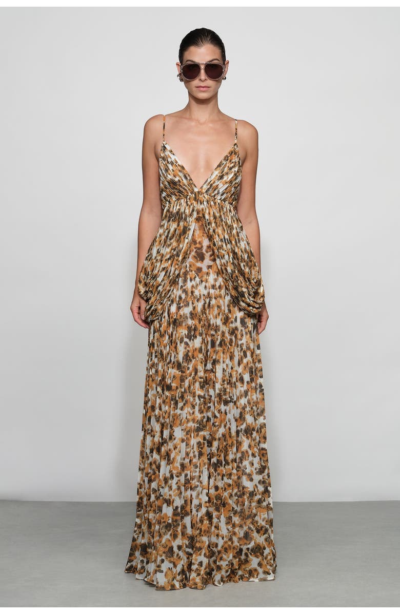 Et Ochs Micah Gown, Main, color, Golden Multi