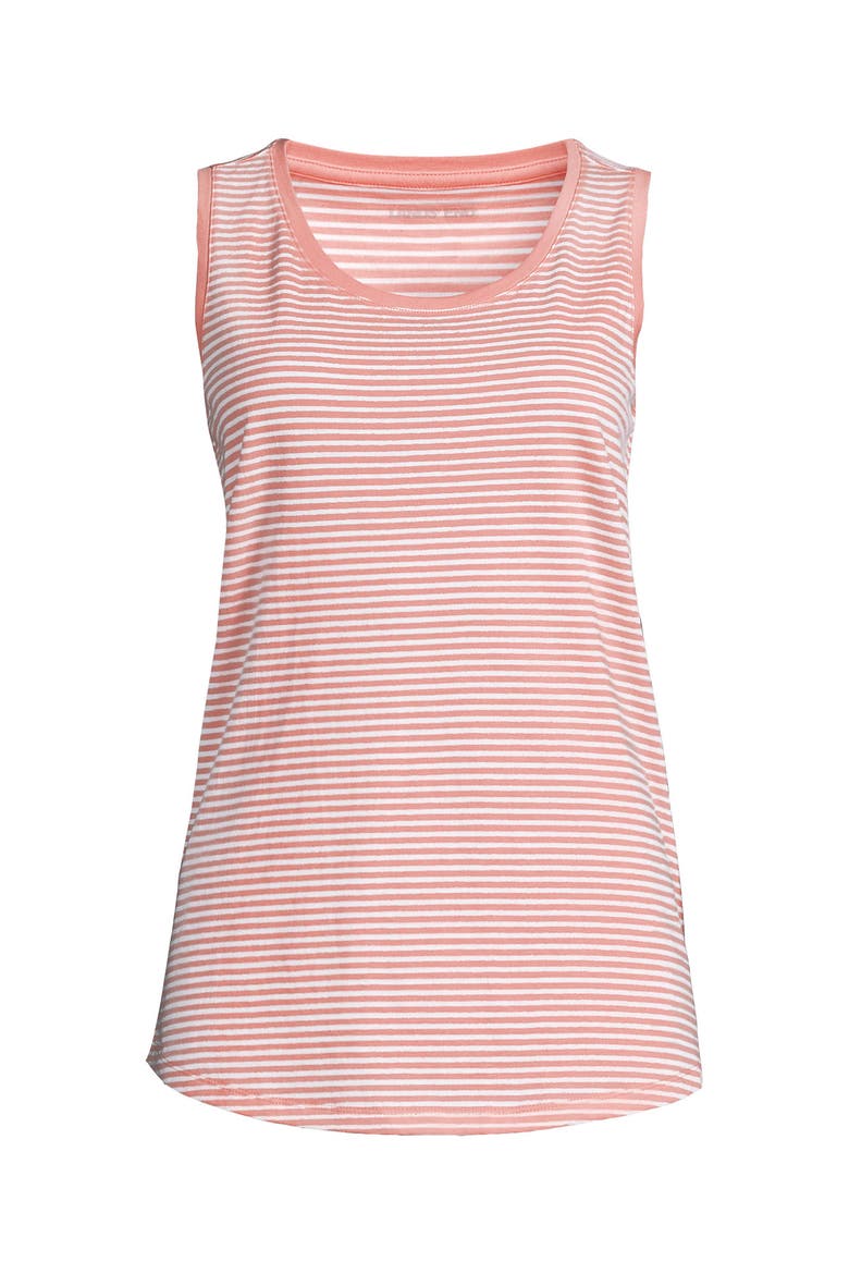 Supima Cotton Tunic Tank Top, Alternate, color, Soft Orchid