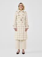 A.SHIMUS Heritage Plaid Tweed Trench