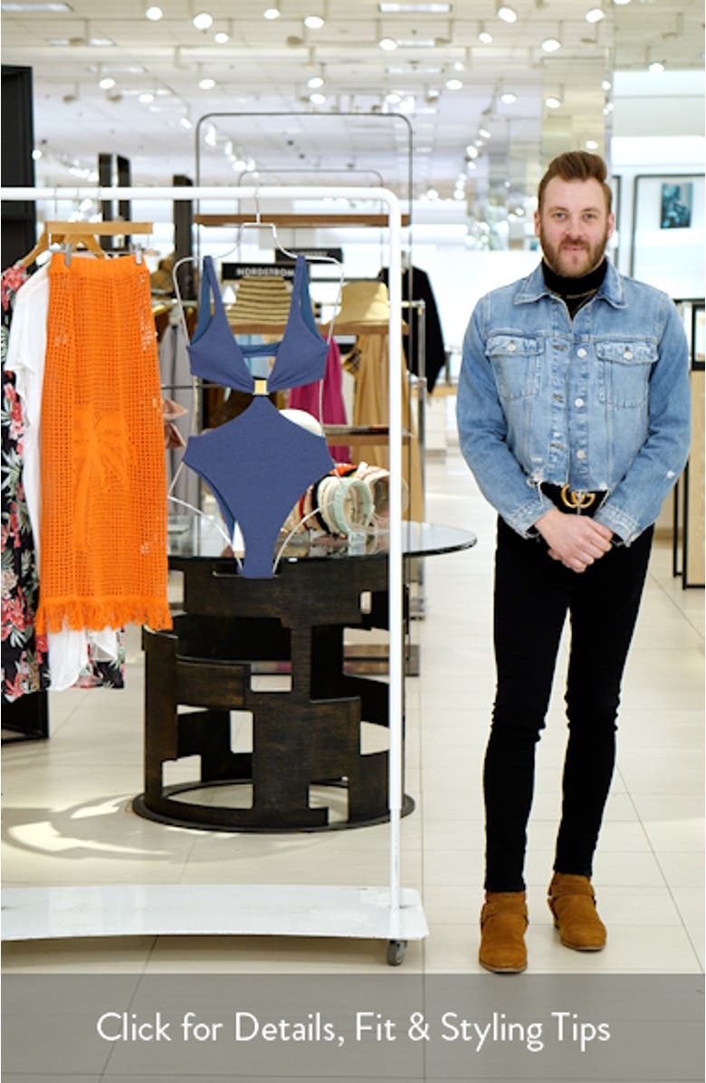 Firenze Becky Cutout One-Piece Swimsuit, sales video thumbnail