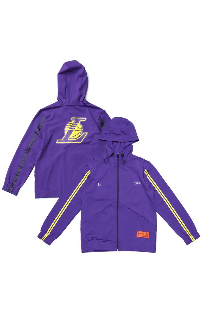 QORE Women's Qore Purple Los Angeles Lakers Everyday Team Full-Zip Jacket, Main, color, 