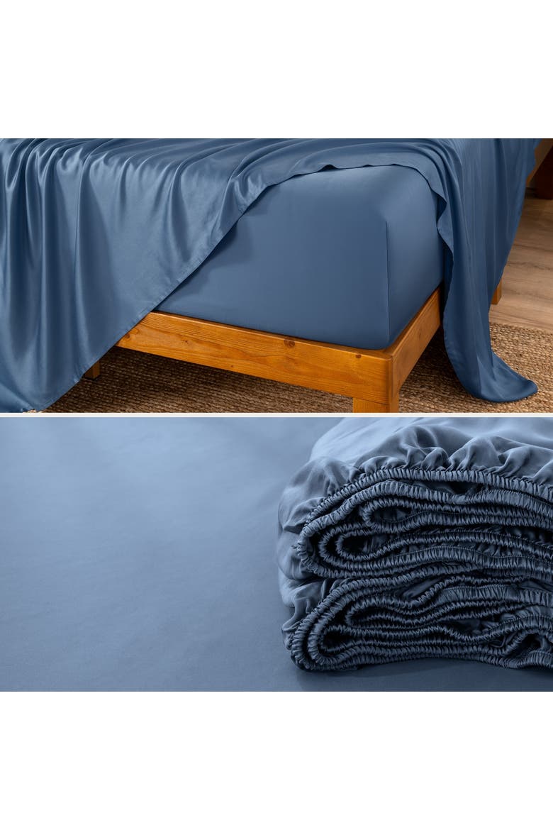 Cooling Rayon Sheet Set - Split Head King, Alternate, color, Coronet Blue