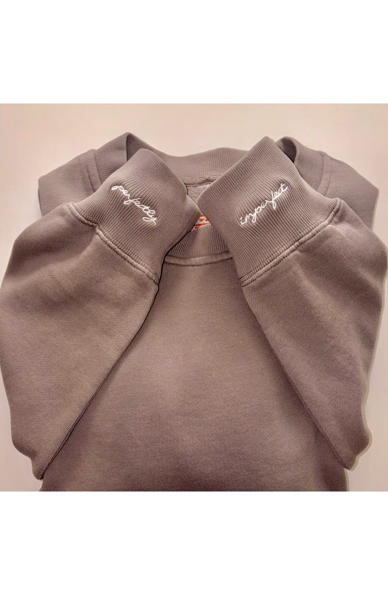 Conscious Ink Perfectly Imperfect Manifest Sweatshirt, Alternate, color, Faded Grey