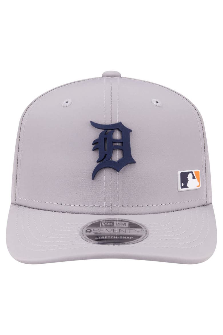 Men's New Era Gray Detroit Tigers Laser Perforated 9SEVENTY Adjustable Hat, Alternate, color, Gray