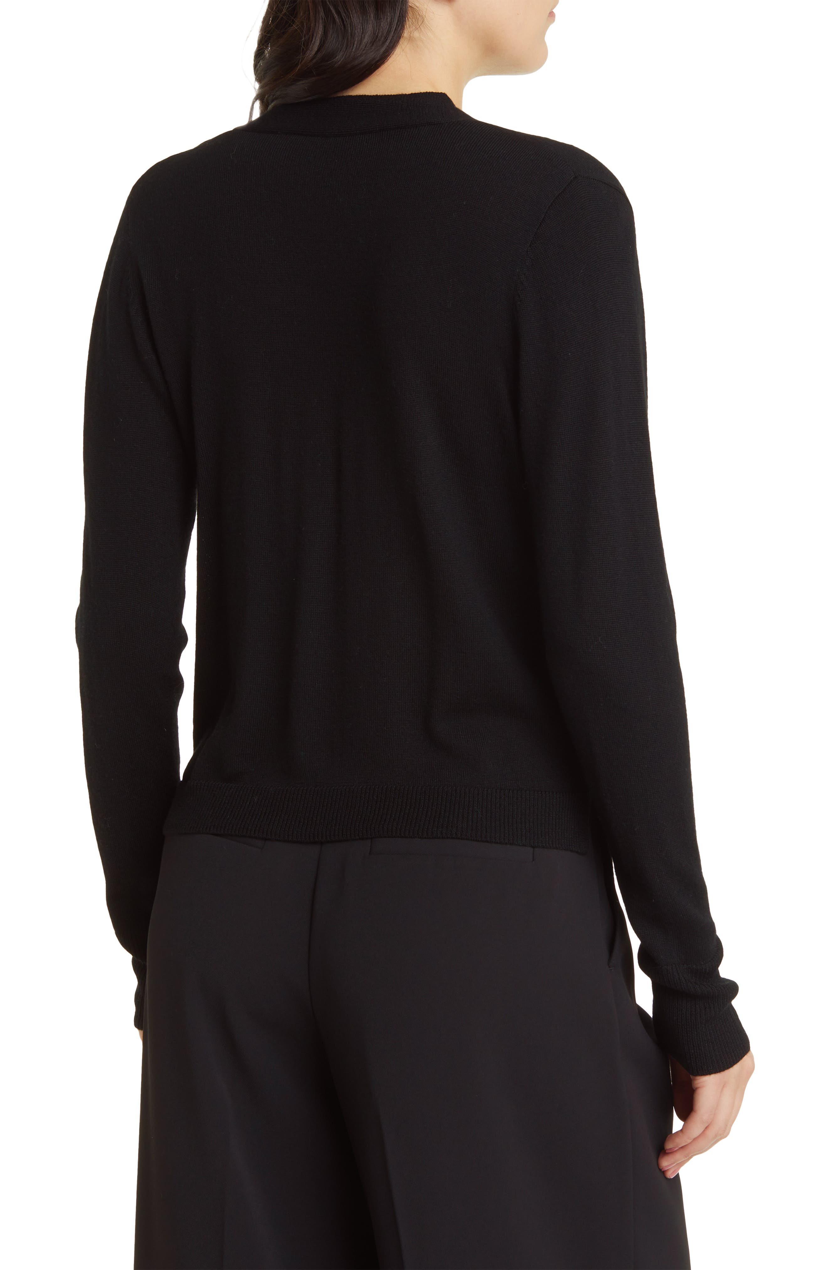 V-Neck Merino Wool Shell & Cardigan Set - image 2