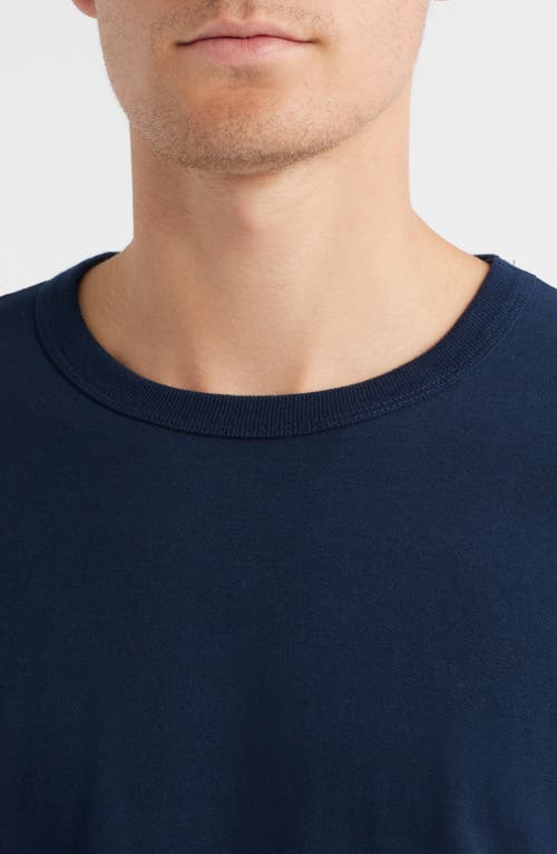 Edwin Oversize Heavyweight Cotton T-shirt In Blue