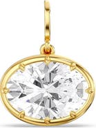 Everlee East West Oval Lola Lab Diamond Pendant Charm in 14K