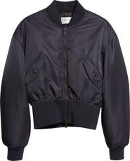 Saint Laurent Crop Bomber Jacket