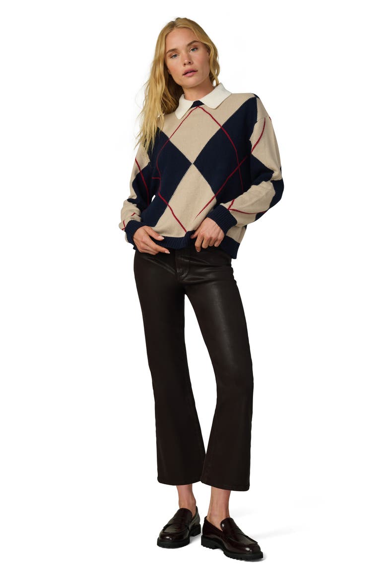 The Jude Collared Sweater, Alternate, color, NAVY MULTI ARGYLE