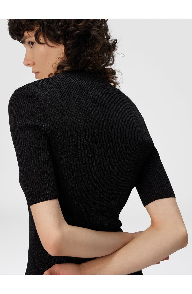 Missoni Mock Neck Sweater With Lamé Threads, Alternate, color, Black