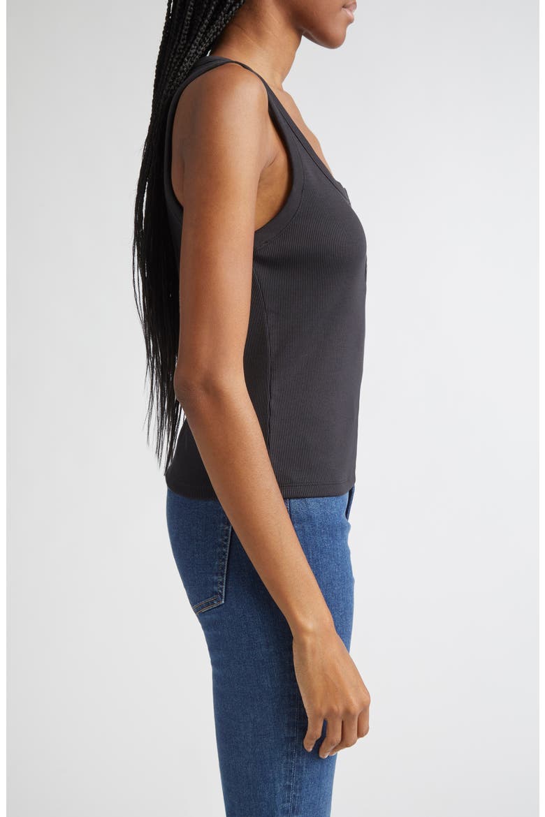 Abbott Rib Henley Tank, Alternate, color, BLACK