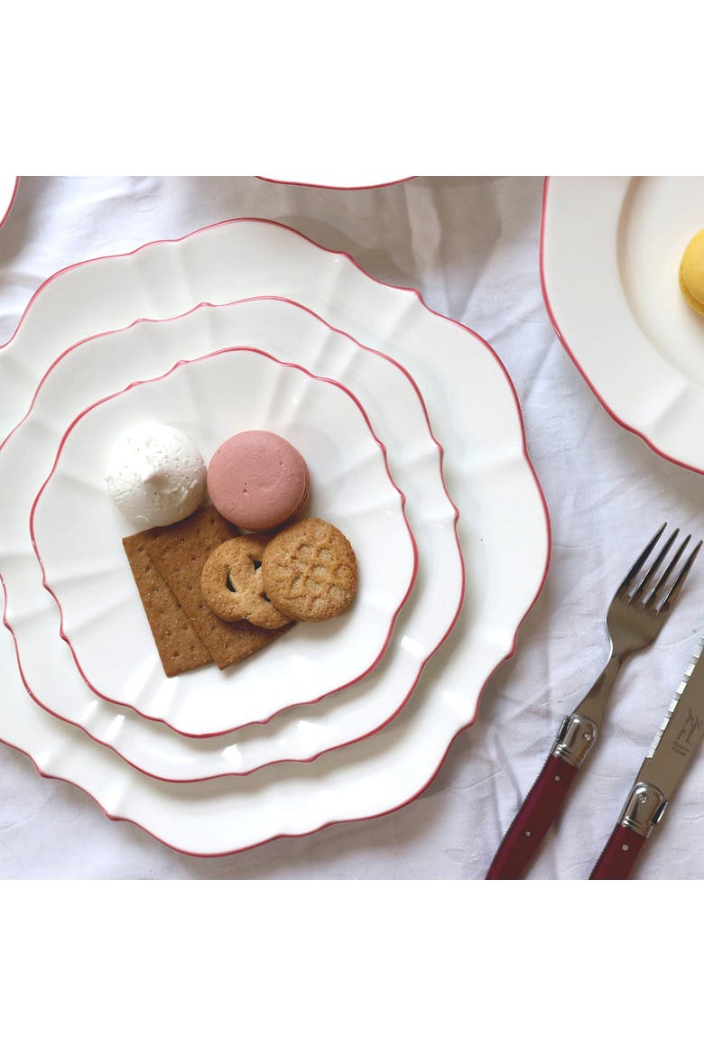 Amelie Salad Plate, Alternate, color, Roseate