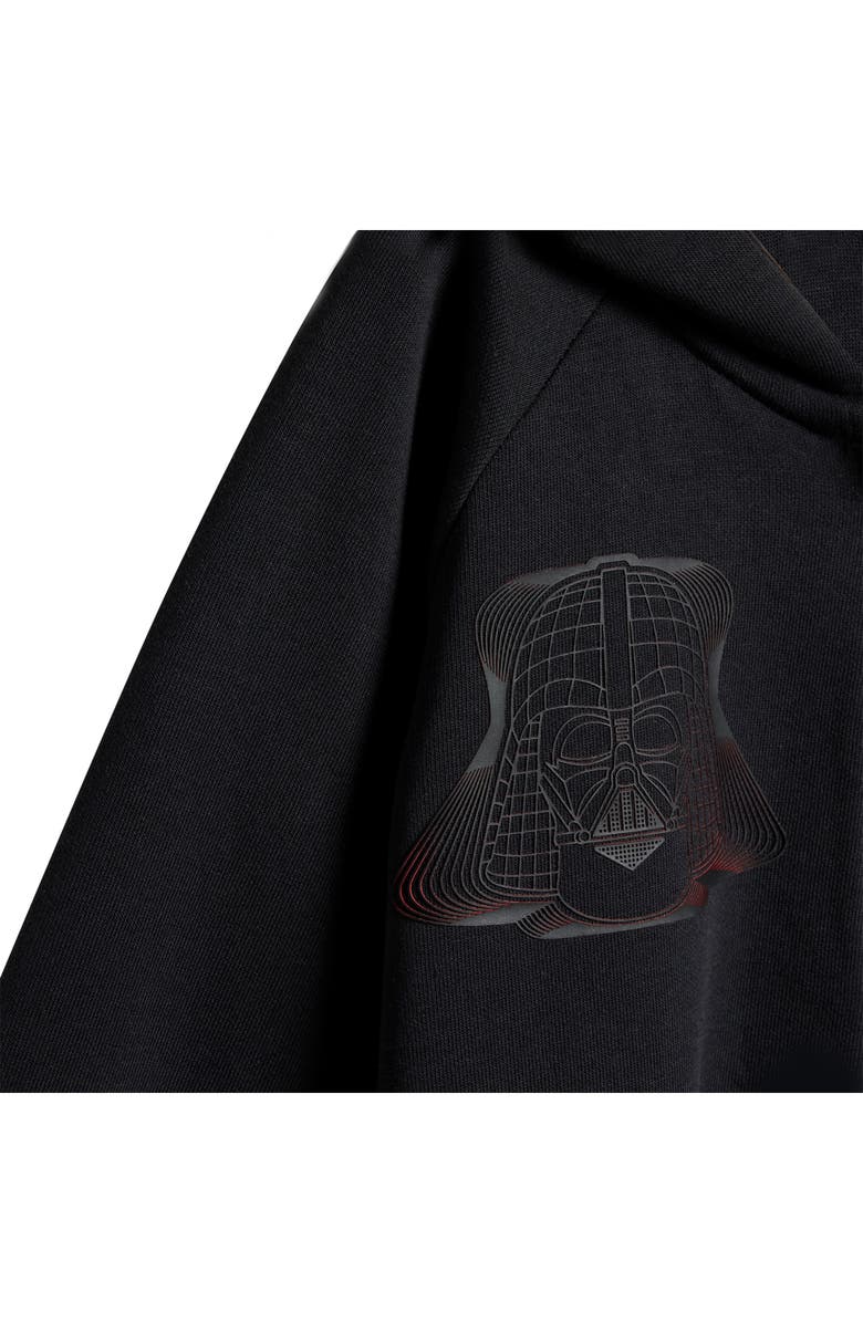 adidas x Disney Z.N.E. 'Star Wars' Hooded Zip Romper, Alternate, color,