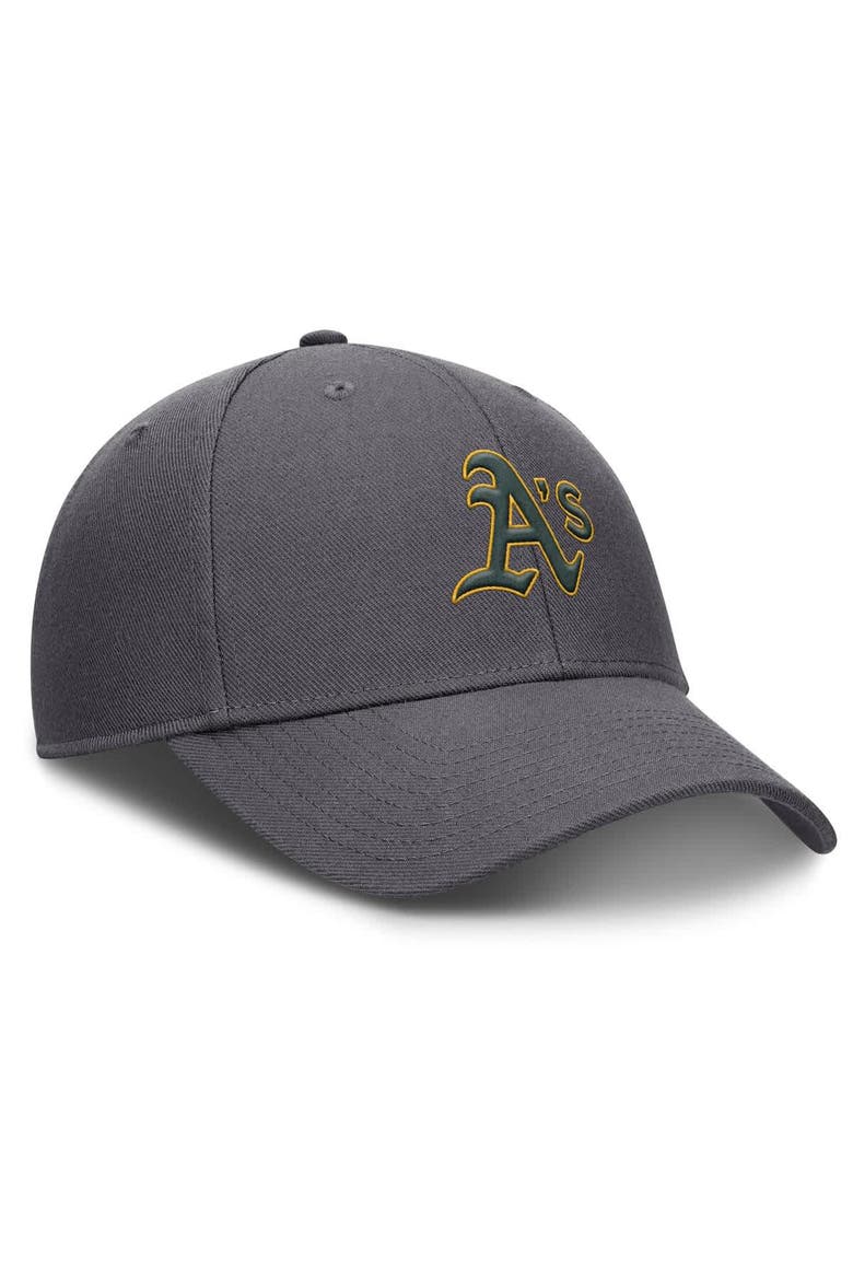 Men's Nike Gray Athletics Club Performance Adjustable Hat, Alternate, color, Gray