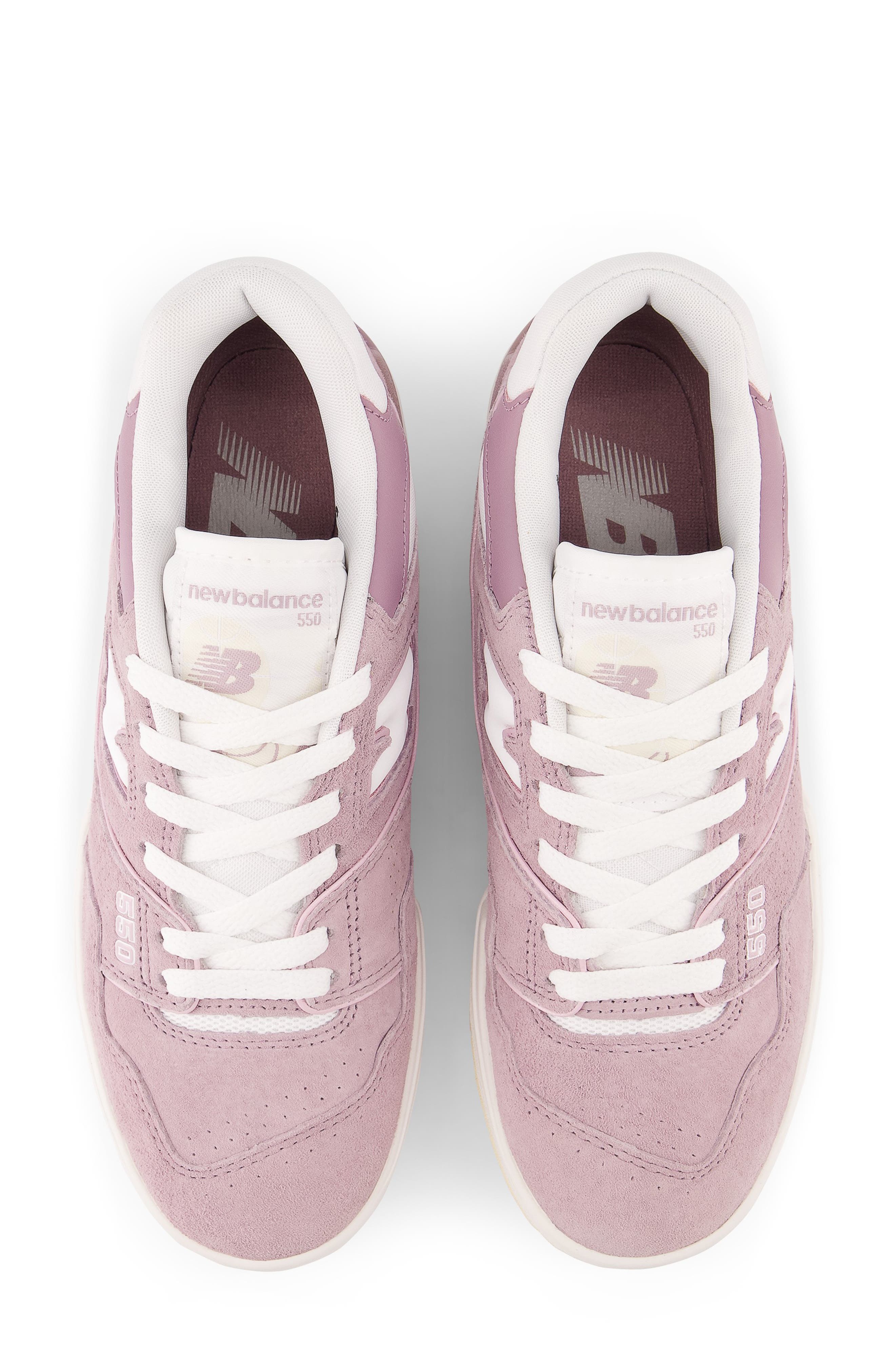 New Balance 550 Basketball Shoe, Alternate, color, Lilac Chalk/ Macadamia Nut