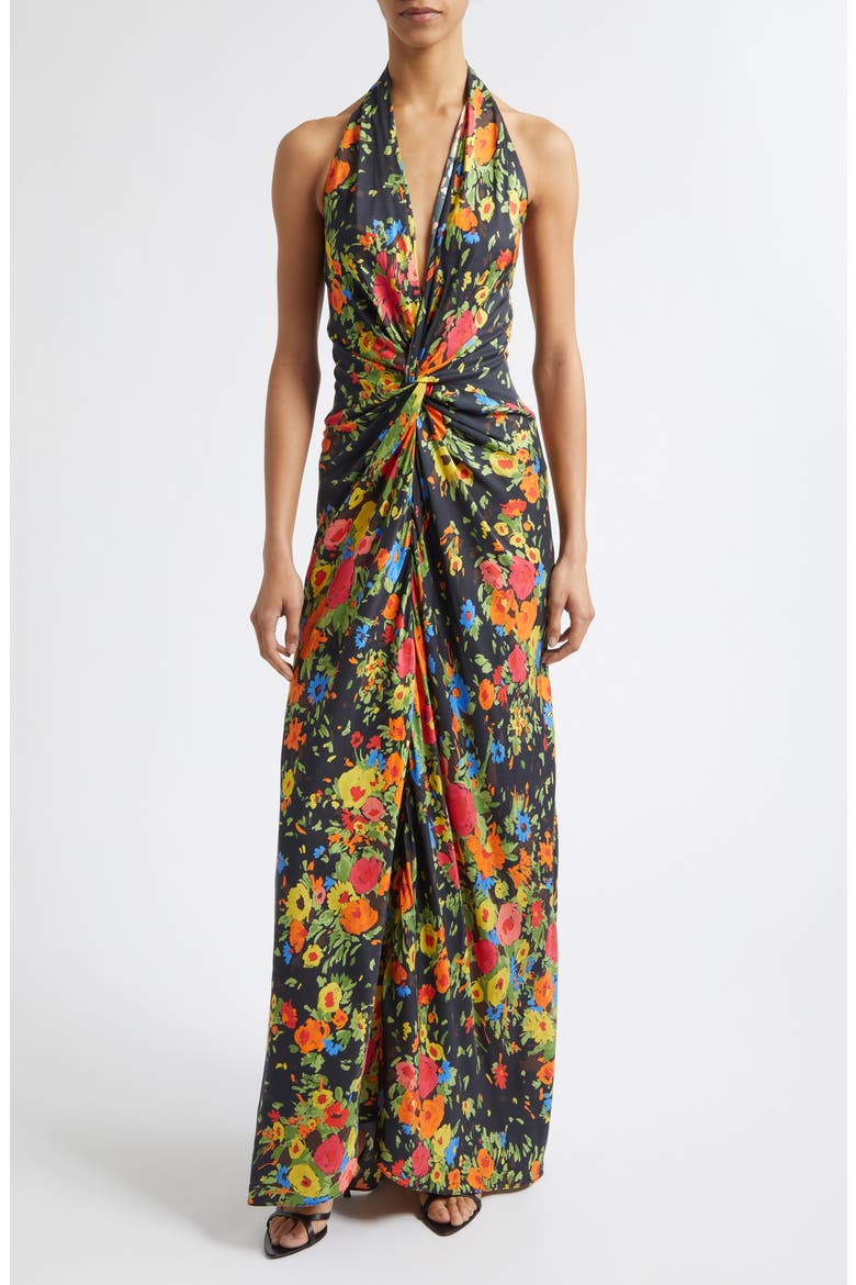 Mabel Gown, Main, color, BLACK/ PERSIMMON